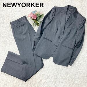 NEWYORKER ニューヨーカー パンツスーツ セットアップ レディース ジャケット 大きいサイズ 13 XL レディース B32418-147