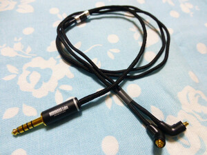 ETYMOTIC RESEARCH ER4SR ER4XR 用 MMCX ケーブル BELDEN 1804a 4.4mm5極 トープラ販売 120cm (カスタム可) Shure Westone Campfire Audio