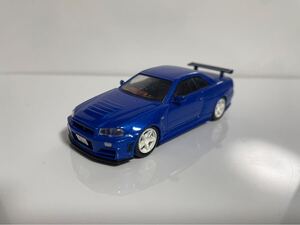 京商 1/64 スカイライン GTR R34 ニスモ ztune カスタム 改造 ミニカー 1:64 BNR34 skyline GT-R nismo kyosho トミカ ホットウィール