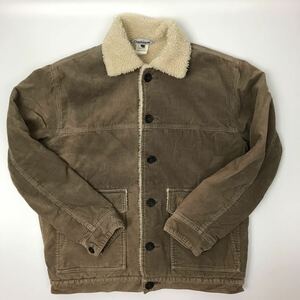 Carhartt カーハート ジャケット コーデュロイ ボア ベージュ ブラウン ボアジャケット サイズ XL 大きめ ジージャン ボリューム