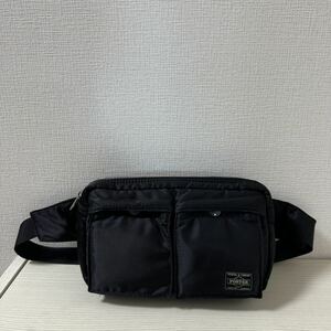 【大幅値下げ】【新品同様】定価17,050円 PORTER TANKER ポーター タンカー ウエストバッグ 622-08723 ブラック 黒 ボディバッグ