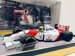 【送料無料】1/18 Minichamps McLaren Ford マクラーレン フォード MP4/8 A.Senna アイルトン.セナ Winner Australian GP 1993 タバコ仕様