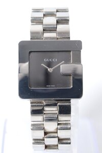 ★GUCCI グッチ Gモチーフ 3600J 黒文字盤 クオーツ レディース 腕時計 5427-TE