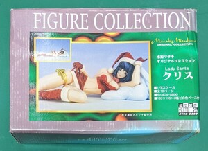 岸企画＆クルシマ製作所 水原マサキ オリジナルコレクション 1/8『Lady Santa クリス』 原型製作:佐藤 弘(OVER DARD) 塩ビ白色ベース付