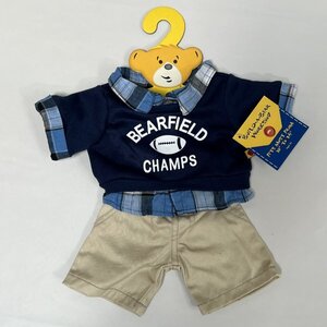 ビルドアベア ★コスチューム #56★ スウェット カーキ パンツ 上下セット BUILD A BEAR Bear Field Champs ぬいぐるみ 服 ダッフィー