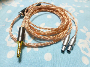 SENNHEISER HD800 Cascade DHARMA D1000 102SSC 16芯 ブレイド編み 4.4mm5極 銀メッキ CINQBES (純銅OFC) 140cm トープラ HD800S HD820