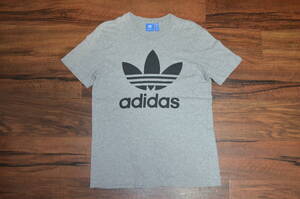 ●即決！アディダス adidas トレフォイルロゴプリントTシャツ L グレー