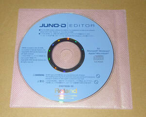 ★ROLAND JUNO-D CD-ROM EDITOR★OK!!★