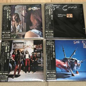 紙ジャケット 4枚 サッド・カフェ SAD CAFE 悲しき酒場の唄/殺怒珈琲 II/虚飾の扉/オーレ Fanx Ta-Ra/Misplaced Ideals 紙ジャケ 10CC 