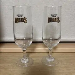 サントリーモルツビールグラス2点