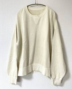 visvim AMPLUS SB SWEAT L/S U.D BEIGE 3 L UNEVEN DYE ダメージ加工 DMGD スウェット JUMBO IVORY クラッシュ コットン ビズビム wmv