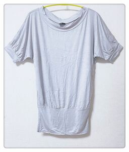 ★★SALE新品★★レデイースフリル半袖Tシャツ　グレー　#912