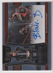 WWE BLAIR DAVENPORT AUTO 2022 PANINI SELECT RINGSIDE ACTION SIGNATURE AUTOGRAPH ビー・プレストリー 直筆 サイン スターダム プロレス