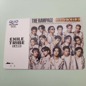 THE RAMPAGE FROM EXILE ★EXILE TRIBE CARD のクオカード500