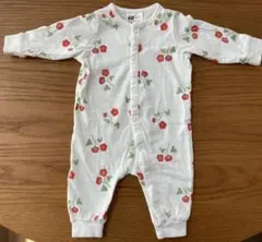 H&M ベビー 1-2month コットンロンパース 花柄 新生児