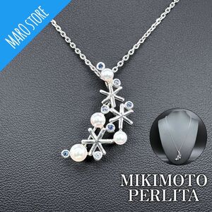 【美品】MIKIMOTO PERLITA パール ネックレス ブローチ 2way