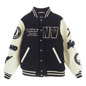 NEIGHBORHOOD 23AW 001HJJ221901C × A BATHING APE VARSITY JACKET バーシティ ジャケット スタジャン ブラック系 M【中古】