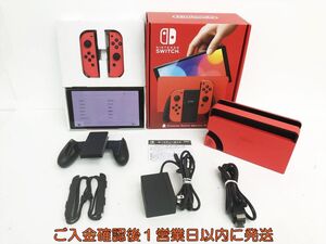 【1円】任天堂 有機ELモデル Nintendo Switch 本体 セット マリオレッド 初期化/動作確認済 ニンテンドースイッチ K05-309hr/G4