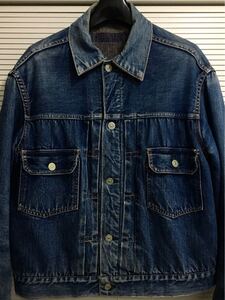 【極上】濃紺 ハギ付 44-42 517XX 507XX ライナー スーパービッグサイズ 革パッチ期 50年代 LEVIS リーバイス 501XX 506XX 557 ビッグE