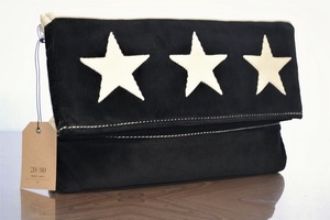 TWENTY EIGHTY 20/80 トゥエンティーエイティー CORDUROY AMERICANFLAG DOCUMENT POUCH 星条旗モチーフ クラッチバッグ 未使用