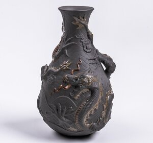 【西洋美術】 LLADRO リアドロ ドラゴンベース花瓶 vase dragons E1079 古美術 骨董 古玩 唐物 西洋美術