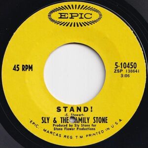 Sly & The Family Stone Stand! / I Want To Take You Higher Epic US 5-10450 208023 SOUL FUNK ソウル ファンク レコード 7インチ 45