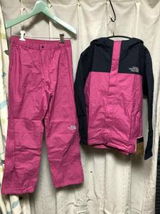 新品 20FW THE NORTH FACE Hyvent Raintex 150 定価17,600円 ピンク ノースフェイス ノース セットアップ 上下 子供 kid’s kids 雨具