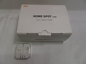 キングラム[25] 【送料無料】au HOME SPOT CUBE Wi-Fi ルーター・Apple iPhone イヤホン ジャックタイプ 純正 ２点おまとめ★002＠L218