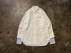 COMME des GARCONS SHIRT 袖レイヤードシャツ コムデギャルソンシャツ ドッキング S20050