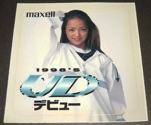 激レア◆非売品◆安室奈美恵 ☆ステッカー☆1996年もの【新品・未使用】maxellマクセル・販促品