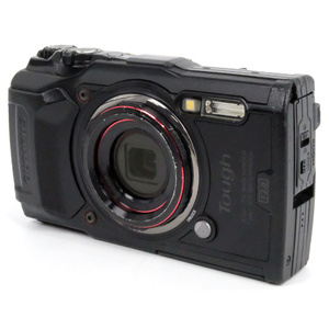 【中古】OLYMPUS 防水コンパクトデジタルカメラ Tough TG-6 BLK ブラック 本体いたみ 元箱あり [管理:1050024888]