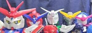 【ガンプラ】元祖SDガンダム　Gチェンジャー　組立済Gガンダム系5体セット