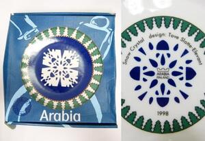 ARABIA FINLAND 限定品 北欧皿　1998年クリスマス 1218M10r