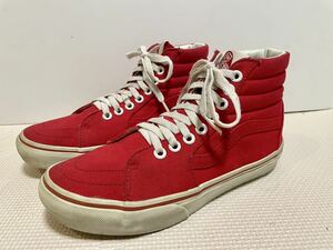 VANSバンズskateboardハイカットスニーカー24.0cm赤