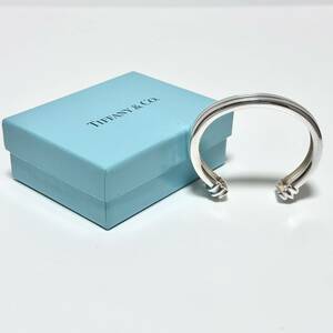 美品 Tiffany & Co.ティファニー アトラス グルーブド カフ バングル シルバー 925 ブレスレット 1995 ヴィンテージ ティファニー バングル