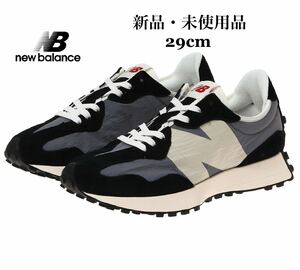 NEW BALANCE ニューバランス MS327 ブラック グレー メンズ 29cm