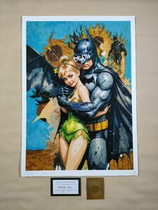 #002 DEATH NYC 世界限定ポスター 現代アート ポップアート バットマン ティンカーベル 妖精 ピーターパン ゴッホ Gogh ひまわり