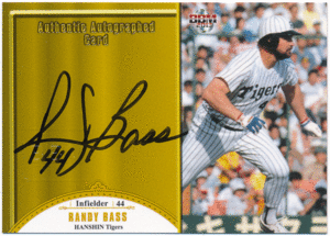 BBM 2013 最強外国人伝説 ランディ・バース Randy Bass 阪神タイガース 直筆サインカード 100枚限定 Authentic Autographed Card