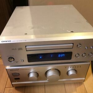 ONKYO/アンプ . CDデッキ/ A-922M .C-733 電源確認済み　CD音出し確認済み