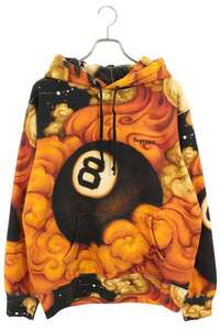 シュプリーム パーカー 8-Ball Hooded Sweatshirt サイズ:M エイトボールフーデッドプルオーバーパーカー 中古 OM10