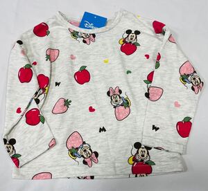 ◎★7637*激安sale!!新品 こども服/ベビー服 　長袖Tシャツsize100　1枚★ディズニー/ミッキー＆ミニー