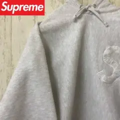 【激レア】SUPREME シュプリーム　パーカー　グレー　スウェット　ゆるだぼ