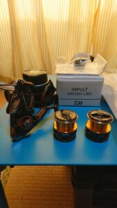 DAIWA　 ダイワ　インパルト　3000sh-lbd 新品未使用　ラグザス2500h-lbdスプール中古　slp works 口太スプール美品　ダイワスプールケース