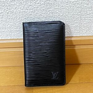 ルイヴィトン LOUIS VUITTON エピ ポシェット カルト　ヴィジット　カードケース　カード入れ　黒色