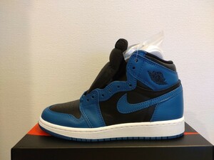 NIKE AIR JORDAN 1 RETRO HIGH OG GS DARK MARINA BLUE ナイキ エア　ジョーダン 1 レトロ ハイ OG　ダーク　ブルー　4Y 23cm 