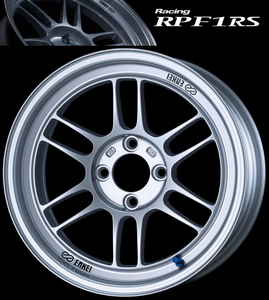 納期注意 業販品 直送品 ENKEI Racing RPF1RS 15インチ 8J+28 4-100 75φ S(シルバー) ホイール 4本 (個人宅)個人名での注文不可