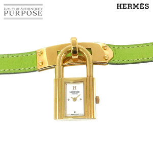 エルメス HERMES ケリーウォッチ ヴィンテージ レディース 腕時計 ホワイト クォーツ ウォッチ カデナ Kelly Watch 90234278