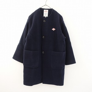 【定価3.5万】ダントン DANTON *ウールライトパイルカラーレスコート*38モッサノーカラー無地ネイビー(jk33-2412-241)【01A52】