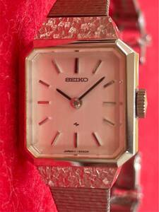 【磨きあげメンテナンス済】SEIKO JAPANⅡ-5060R 11-4900 730504 手巻き腕時計 稼働確認済 レディース 白文字盤 PDP BACK ST. STEEL 