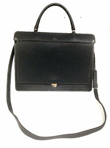 FURLA フルラ 251036 2WAY ハンドバッグ ショルダーバッグ ビジネスバッグ ブリーフケース カバン 鞄 レザー 本革 ブラック